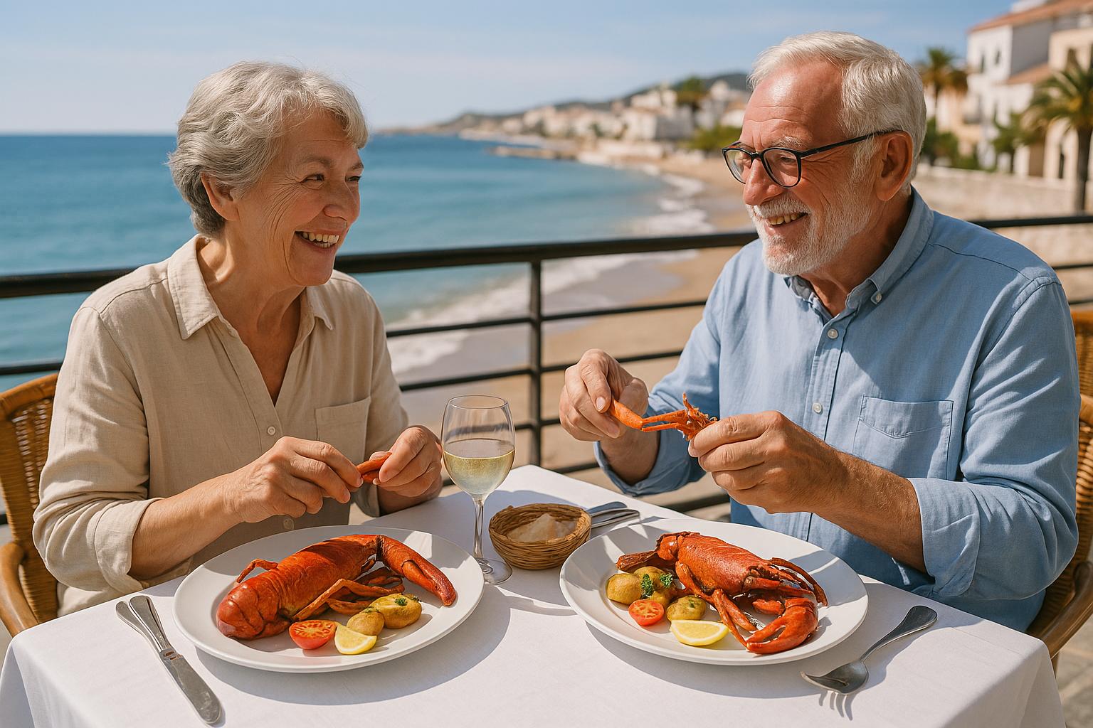 retraite-france/espagne.ch_Personne âgé entrain de manger un homard