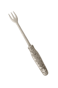 Fourchette à fondu argent
